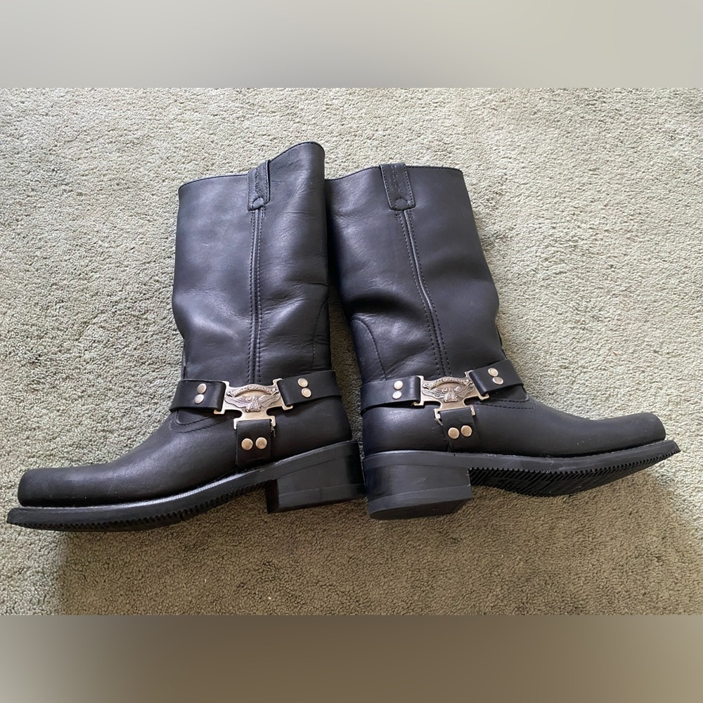 Harley-Davidson Women’s Black Leather Combat Boots